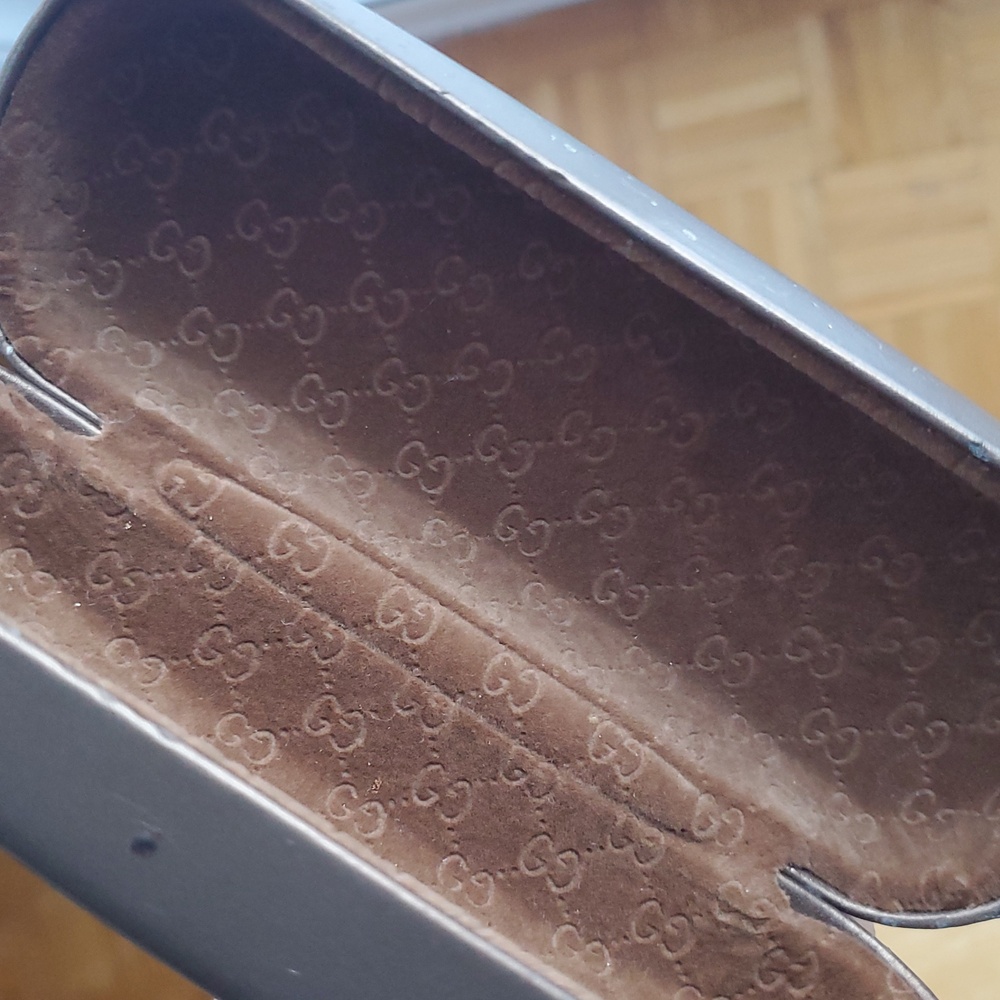 Gucci Brown Bronze Eyeglass Sunglasses Case - Picture 9 of 9